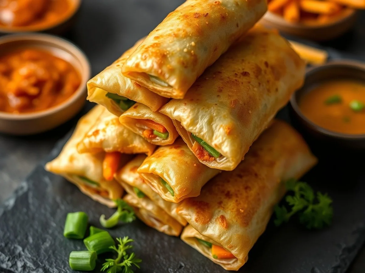 Air-Fried Spring Roll Platter