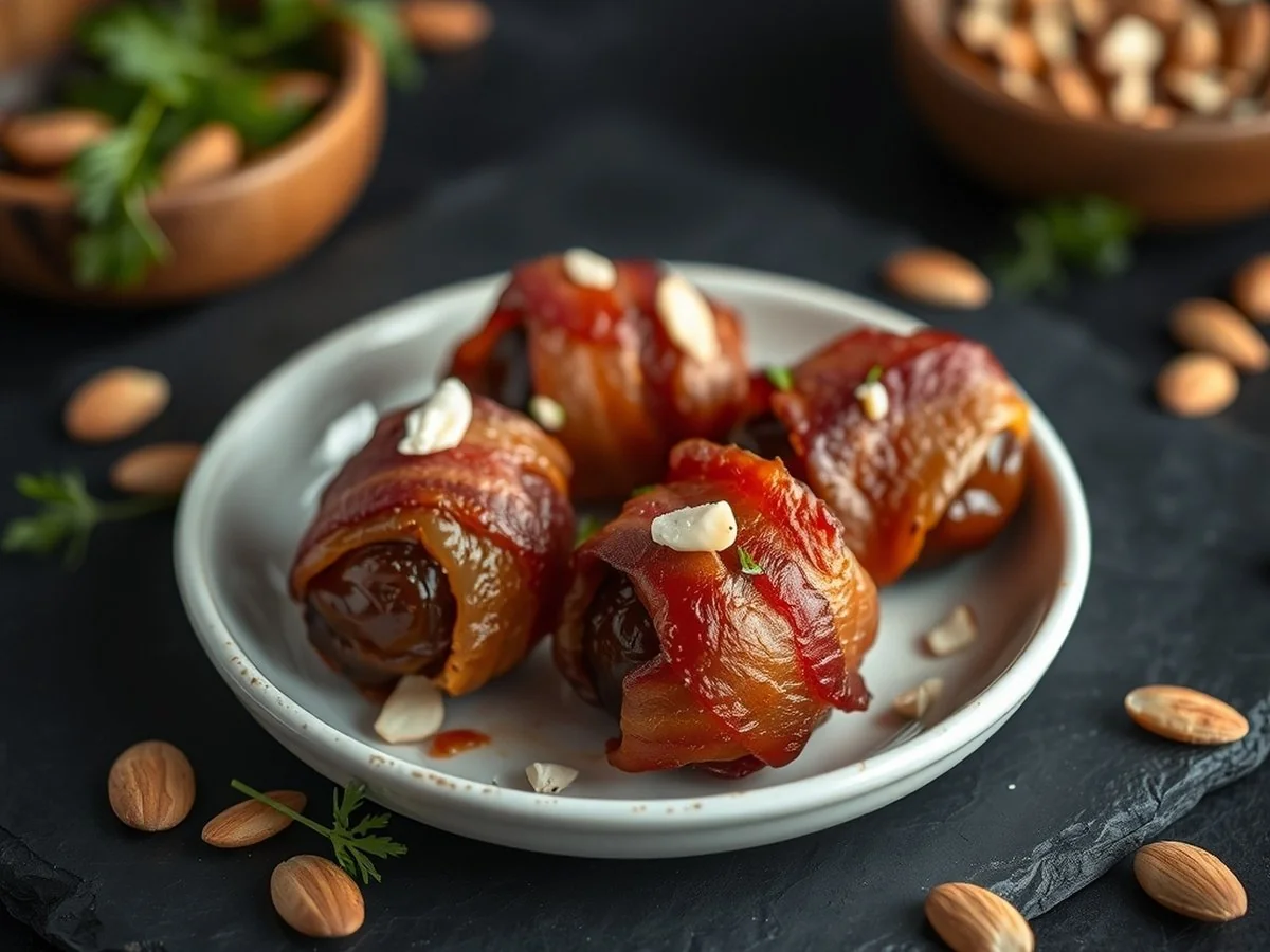 Bacon-Wrapped Dates