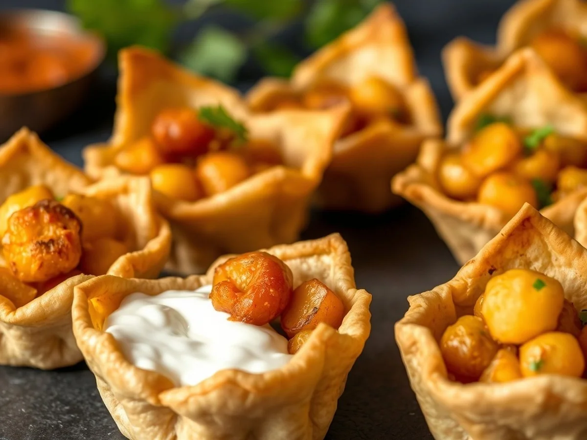 Air-Fryer Katori Chaat Cups