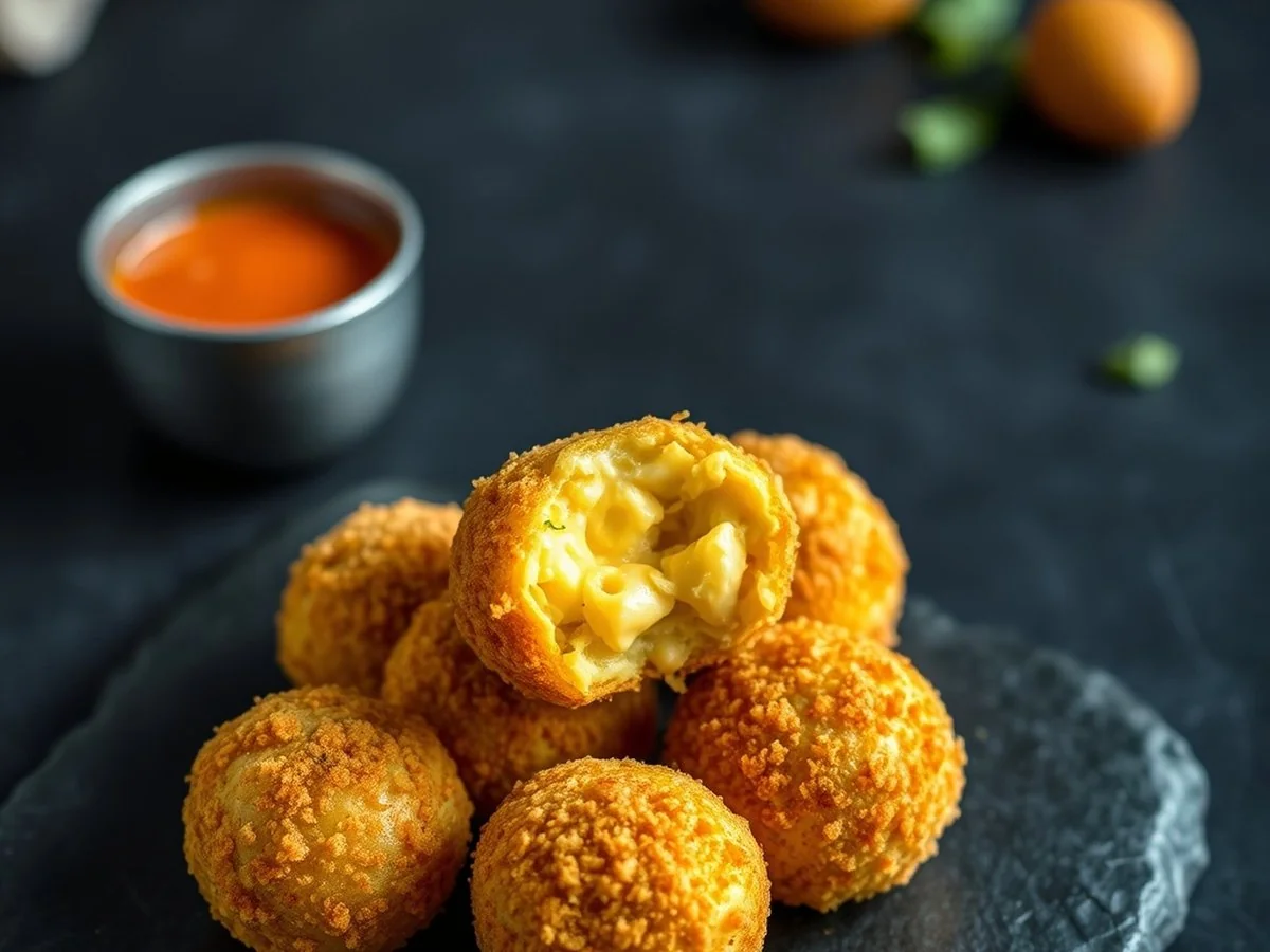 Crunchy Mac and Cheese Balls