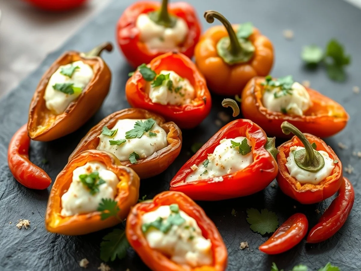 Cheese-Stuffed Mini Peppers