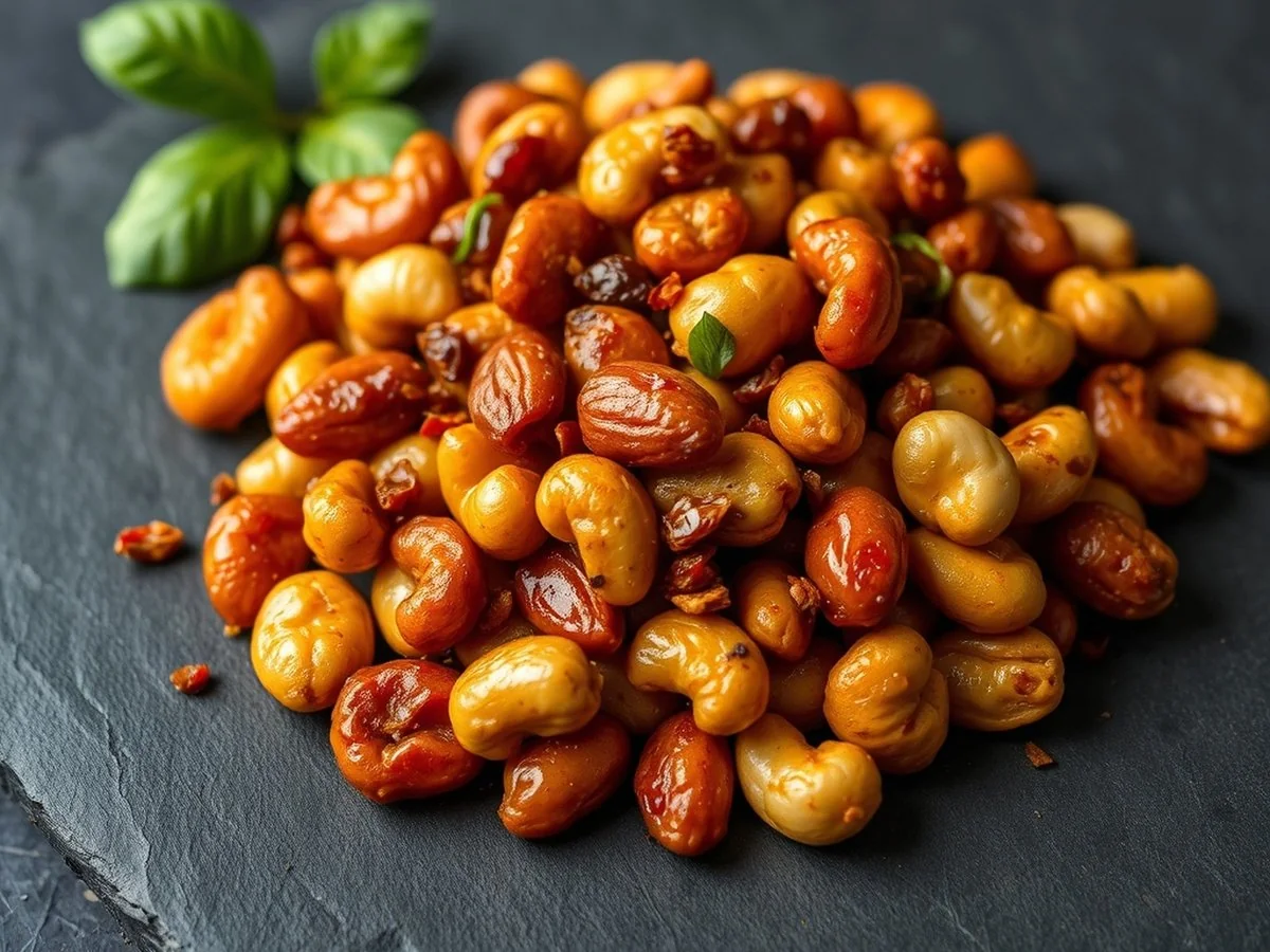हनी चिली मिक्स्ड नट्स