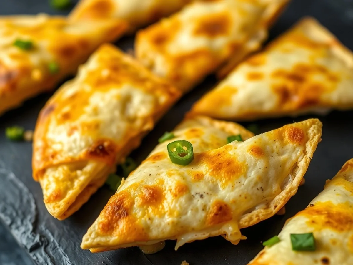 Cheesy Quesadilla Triangles