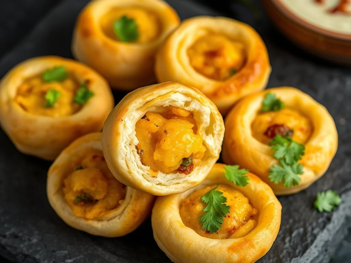 मसालेदार आलू ब्रेड रोल