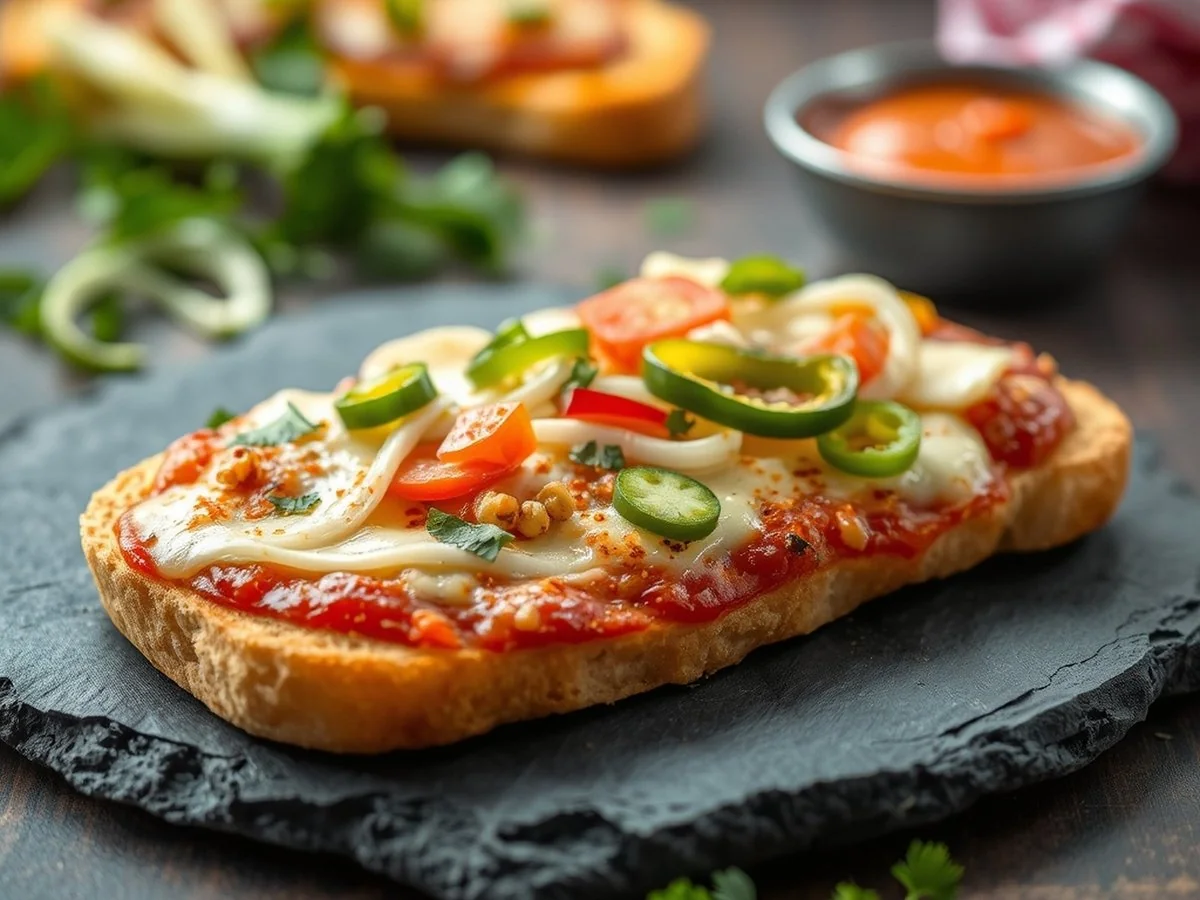 Cheesy Veggie Bread Pizza