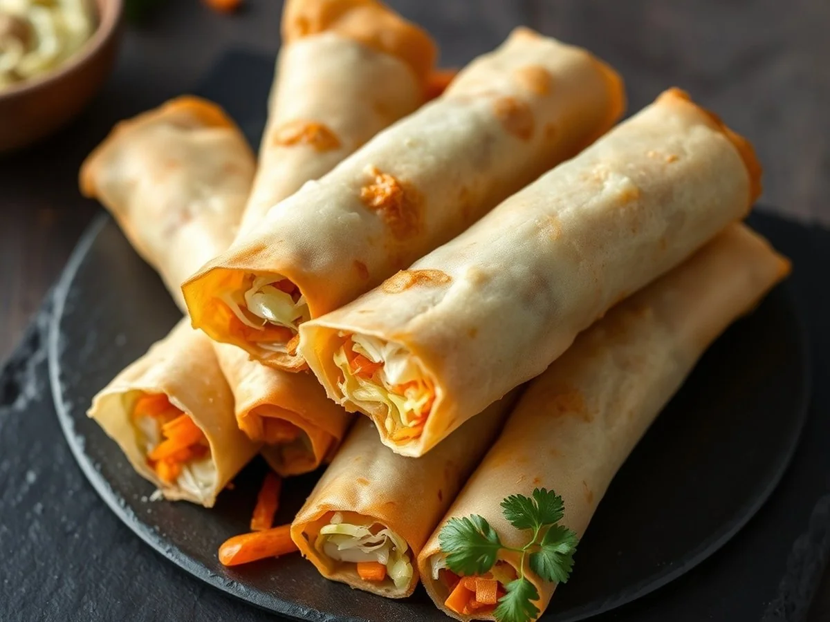 Crispy Veg Spring Roll Cigars